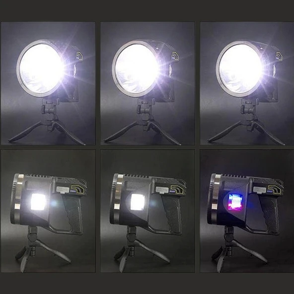 Tripod Şarjlı Güvenlik Feneri Wt-416 - 7