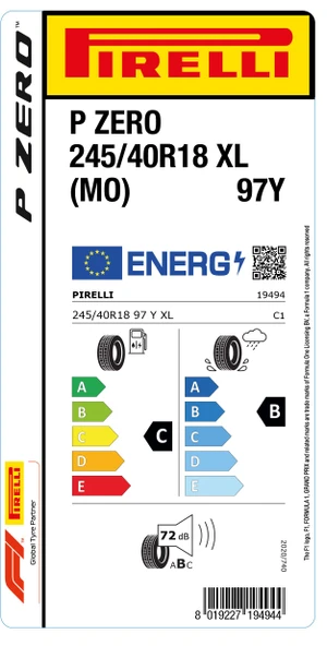PİRELLİ 245/40R18 97Y XL MO P ZERO YAZ LASTİGİ ÜRETİM YILI:2024 - 2