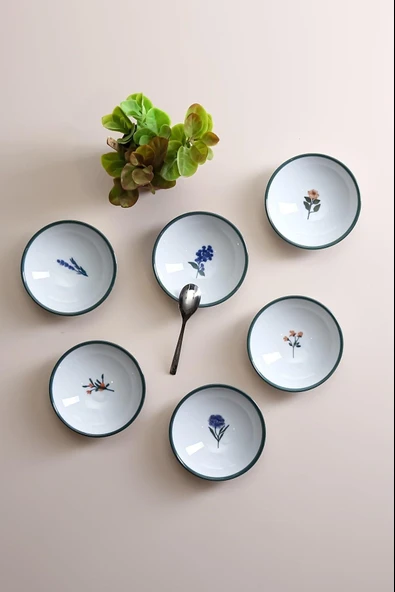 Porland Flower Garden Çerezlik/Sosluk 11,5CM Kase Takımı 6 Parça 04POR034997 - 2