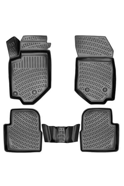 Rizline Peugeot 2008 2020 +  3D Havuzlu Paspas Siyah - Resim 2