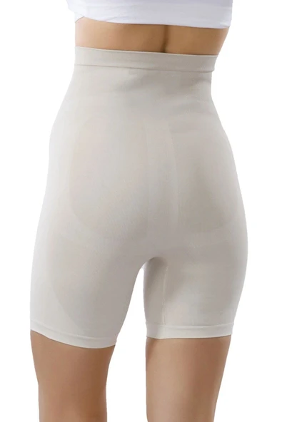 Yüksel Bel Paçalı Korse 11003 - Beyaz - Resim 3