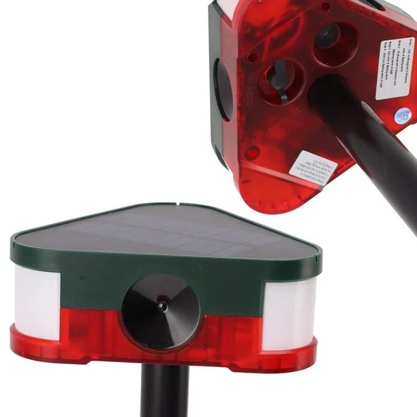 Ayt Powermaster PM-26949 Mikrofonlu Sesli Hayvan Kovucu Alarm Cihazı Solar Güneş Enerjili Panelli Vahşi Hayvan Kovacağı - 4