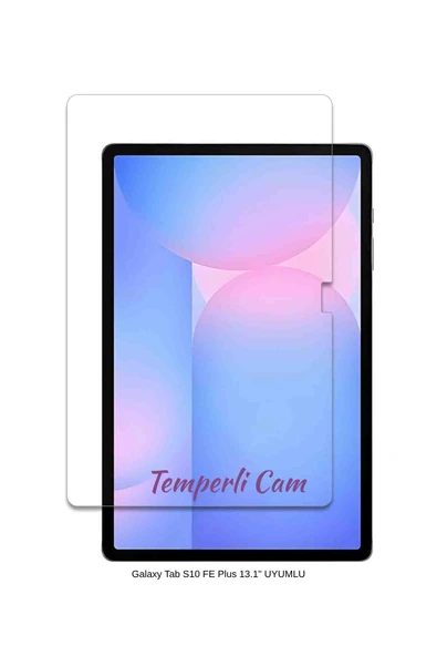 Galaxy Tab S10 FE Plus 13.1" Uyumlu Fuchsia Temperli Cam Tablet Ekran Koruyucu
