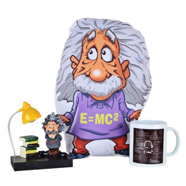 Einstein Yastık Kupa Einstein Masa Lambası