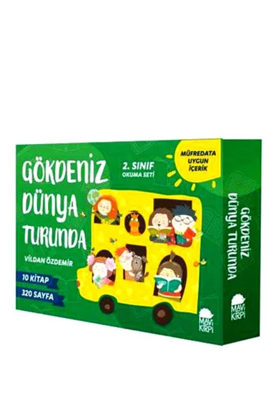 Gökdeniz Dünya Turunda 1 2.Sınıflar İçin 10 Kitap Mavi Kirpi