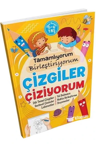 Tamamlıyorum Birleştiriyorum Çizgiler Çiziyorum Ema Çocuk