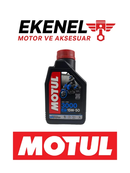 Motul 3000 15W-50 4T Mineral Motosiklet Yağı 1 Litre | Günlük Kullanım İçin Uygun