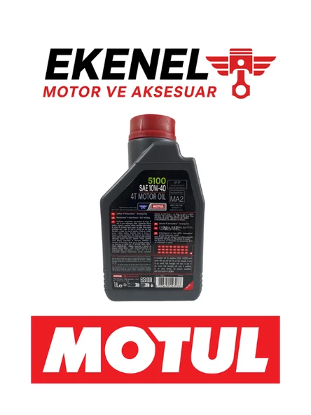 Motul 5100 10W-40 4T Yarı Sentetik Motosiklet Yağı 1 Litre | Ester Teknolojisi - 2