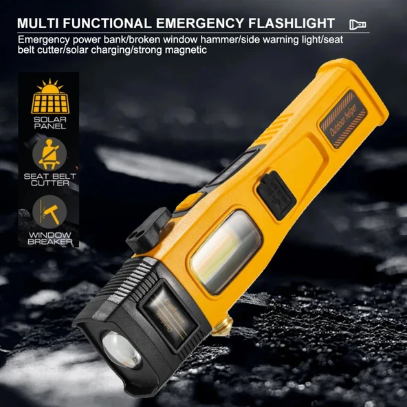 Şarj Edilebilir El Feneri - Wison - Led COB - 700 Lümen - 5 Watt - 6