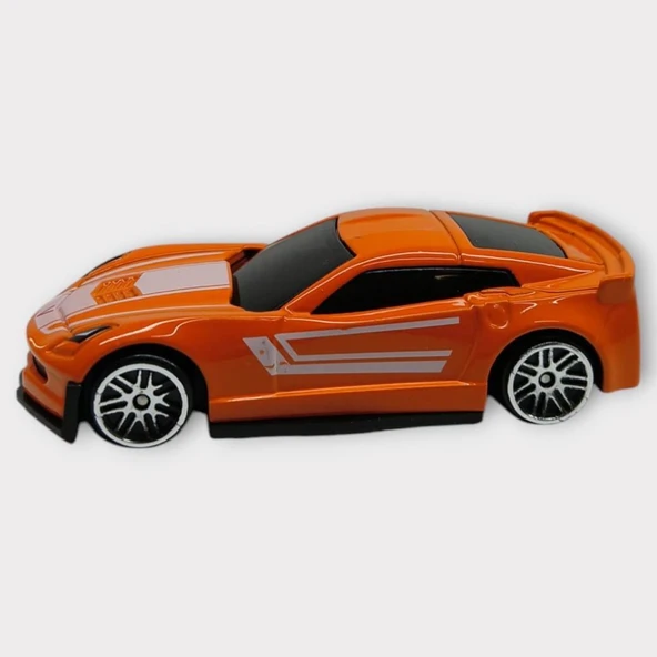Metal Mini Arabalar  8 cm - Turuncu - 1 - 4