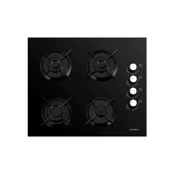 LUXELL DDT 15 PRG. DIJITAL OPAL SİYAH CAM ANKASTRE SET - 3