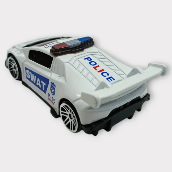 Metal Mini Polis Arabası  8 cm - Polis - 3 - 5