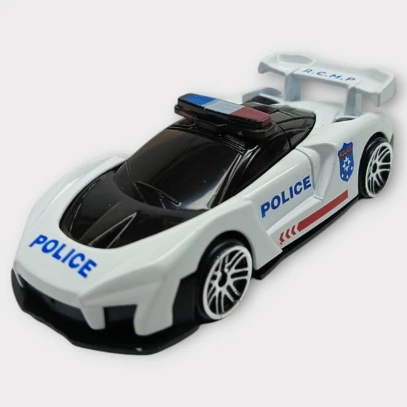 Metal Mini Polis Arabası  8 cm - Polis - 4 - 2