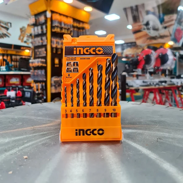 INGCO AKDB1088 8'li HSS Matkap Ucu seti - 2