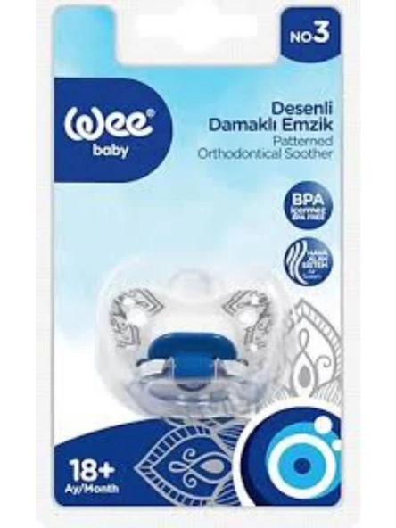 Wee Baby 267 Damaklı Emzik Nazar Serisi No: 3