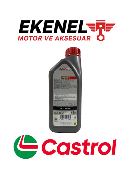 Castrol Actevo 20W-40 4T Motosiklet Yağı 1 Litre | Sürekli Koruma Teknolojisi - 2