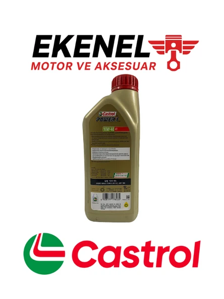 Castrol Power1 10W-40 4T Motosiklet Yağı 1 Litre | Yüksek Performans İçin Sentetik Yağ - 2