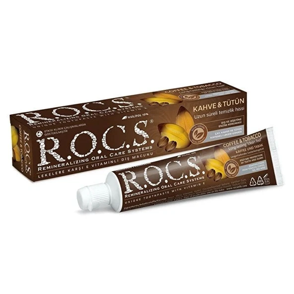 R.O.C.S.  Kahve ve Tütün Lekelerine Karşı Diş Macunu 60ml - 3