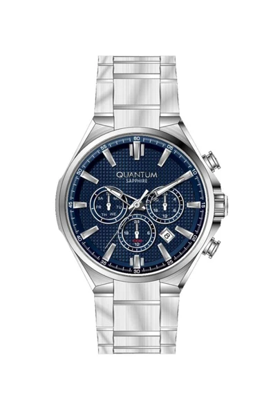 QUANTUM PWG1202.390 Tüm Fonksiyonları Aktif 10 ATM Suya Dayanıklı Çelik Kasa Çelik Kordon Safir Cama ürün görseli