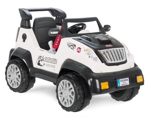 Fantastik Uzaktan Kumandalı Akülü Araba 12 Volt 05-234 Beyaz - 3