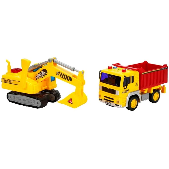 Sunman 1:20 Maxx Wheels Sesli ve Işıklı İnşaat Oyun Seti - Resim 3