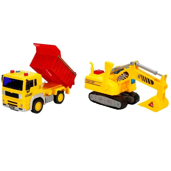 Sunman 1:20 Maxx Wheels Sesli ve Işıklı İnşaat Oyun Seti - Resim 4