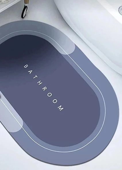 Süper Su Emici Kaymaz Tabanlı Banyo Paspası ( 40*60 )cm