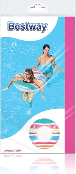 Bestway Tutunmalı Simit Desenli 91 Cm - 36010 - 4