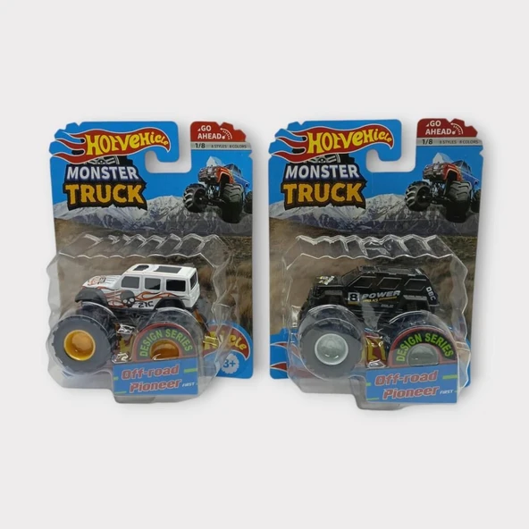 Mini Off-Road Araçlar 2'li - Siyah Beyaz - 6