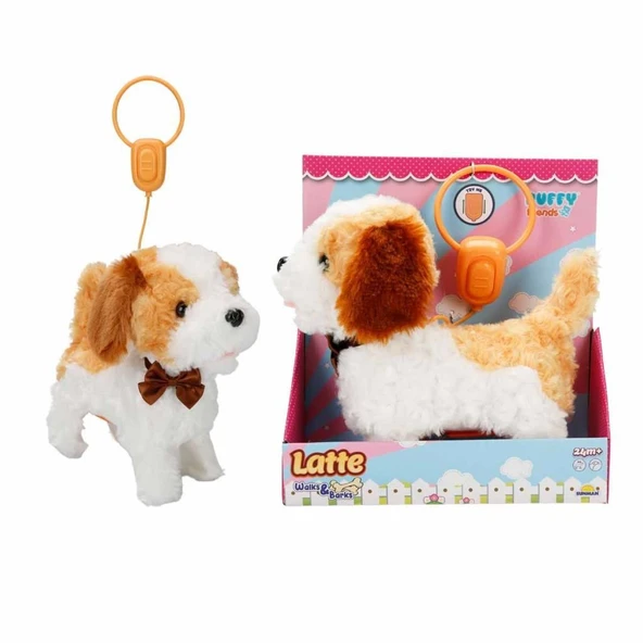 Peluş Yürüyen Sesli Köpek Latte  - FT-B023 - Resim 2