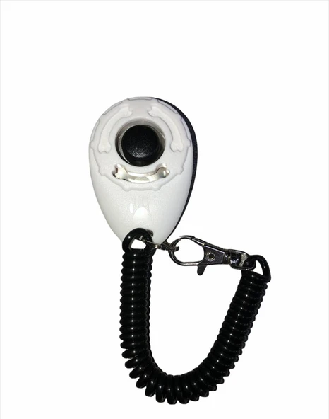 Köpek Eğitimi için Kayışlı Clicker 6 cm. Beyaz ürün görseli 1