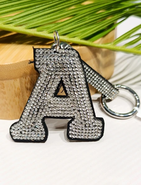 Monalisa Home Lüks Parıltılı A Harfi Anahtarlık ürün görseli 1