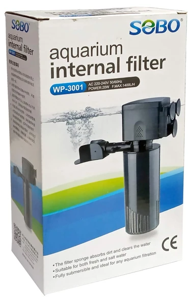 Sobo WP-3001 Akvaryum İç Filtresi 1400 L/S 20 W ürün görseli 1
