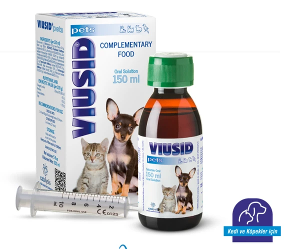 Catalysis Viusid Kedi Köpek Bağışıkıık Sistemi Desteği Vitamin 150 ml