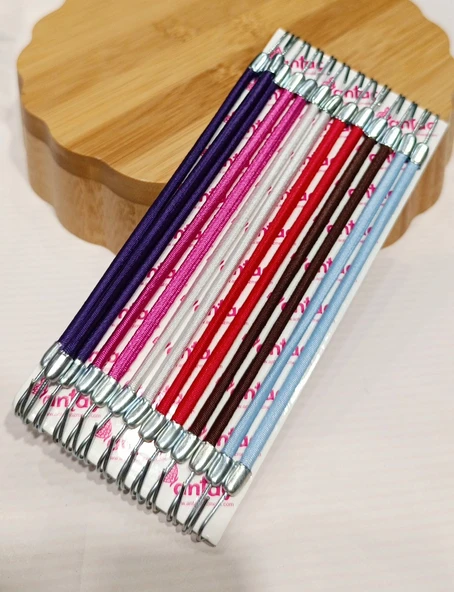 Monalisa Home Lüks 24 adet Karışık Renk Kancalı Lastik ürün görseli 1