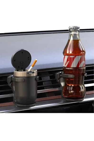 1 Adet Araç İçi Bardaklık Açılır Katlanır Kupa Bardak Şişe Tutucu Araba Klima Kahve İçecek Tutacağı - 8