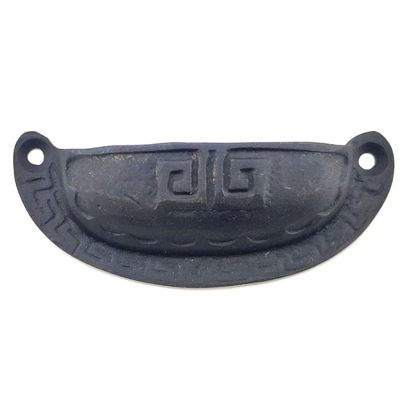 Antika Tarz Dekoratif Pirinç Çizgili Tas Mobilya Kulbu - 37x90 Mm, Oksit ürün görseli