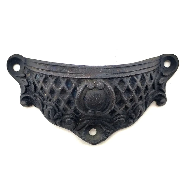 Antika Tarz Dekoratif Pirinç Anıt Tas Mobilya, Çekmece Kulbu - 48x90 Mm, Oksit ürün görseli