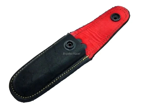 Hakiki Deri Çakı Kılıfı No:2 - 12 Cm, Kemerlikli