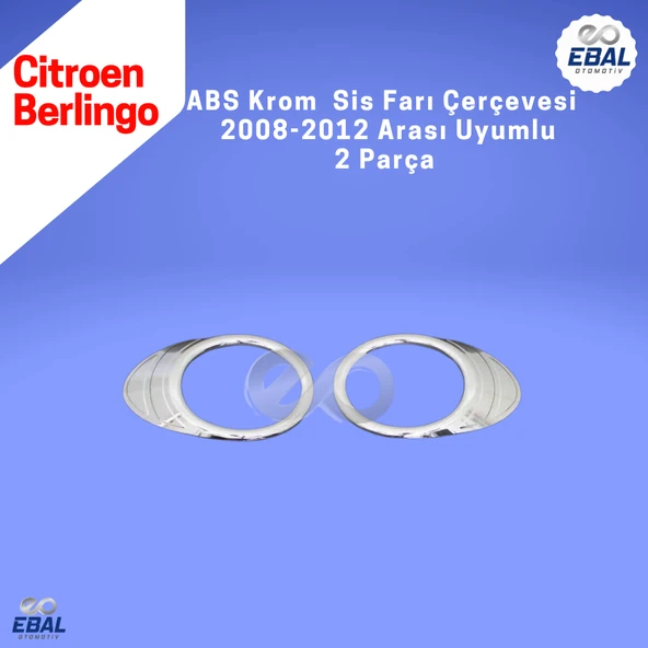 Citroen Berlingo Abs Krom Sis Farı Çerçevesi 2 Parça 2008-2012 Model uyumlu - 5