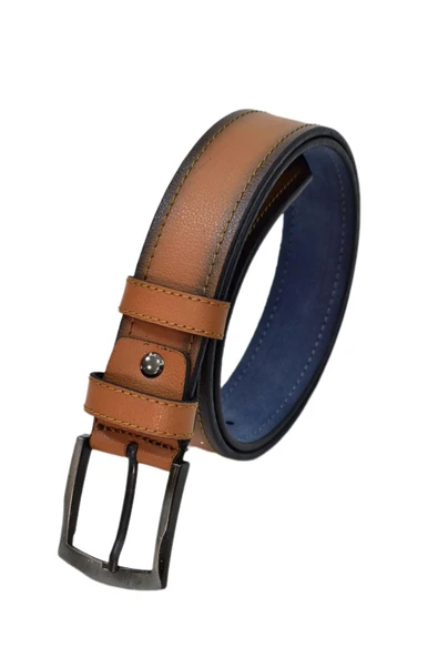 Erkek Suni Deri Kemer Kanvas Pantolon İçin BGL-ST04523 - Resim 5