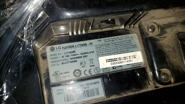 LG L177WSB-PF 17inch 8 MS PİANO SİYAH LCD MONİTÖR  2.EL KULLANILMIŞ - 2