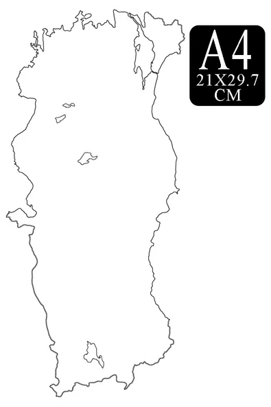 Türkiye Dilsiz Haritası A4 10 Adet 21x29.7cm Türkiye Dilsiz Harita Fotokopi Proje Ödev Doldurulabilir Okul ürün görseli 1