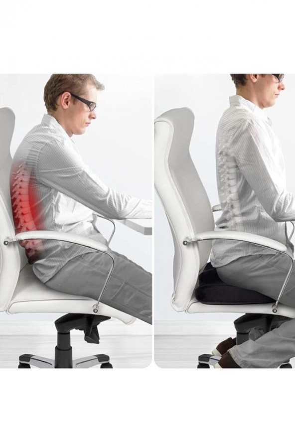 Visco Cocix Minder Ortopedik Oturma Minderi Koltuk Sandalye Minderi - 4