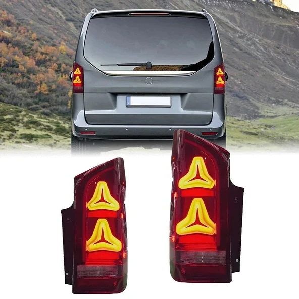AUTOGP Mercedes vito stop lambası ledli yıldız dizayn w447 2016 / 2024 ürün görseli 1