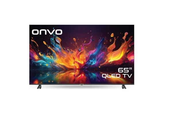 onvo-65ovf9001uq-4k-ultra-hd-65-165-ekran-uydu-alicili-google-smart-qled-tv ürün görseli 1