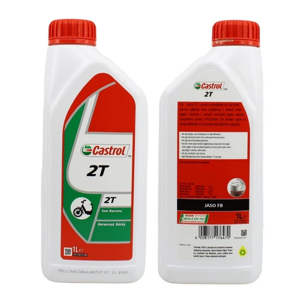 CASTROL 2T 2 ZAMANLI MOTOR YAĞ 1LT - 12 ADET - 2