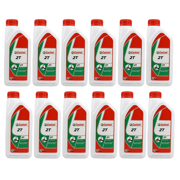 CASTROL 2T 2 ZAMANLI MOTOR YAĞ 1LT - 12 ADET