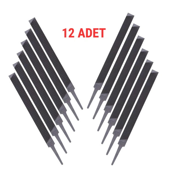 VALLORBE YASSI EĞE 150 mm - 12 ADET