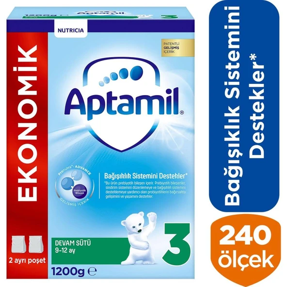 Aptamil Devam Sütü Maması No3 9-12 Ay 1200 Gr - 2